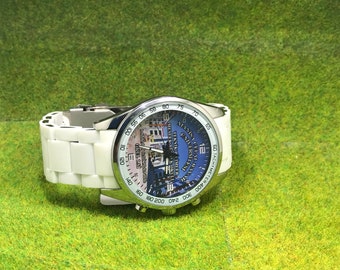 White Single Family Watch, Personalized Watch, Custom Photo Designer Watch, Put Any Photo or Design on Watch Face,Men Women