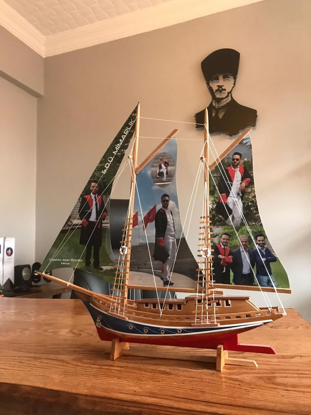Family Wood Boat, Personalized Wood, Custom Photo Boat,personalized ...