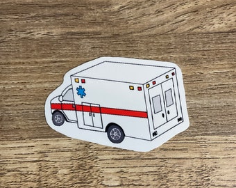 Reflective Ambulance Decal Sticker 27.9"x4" 