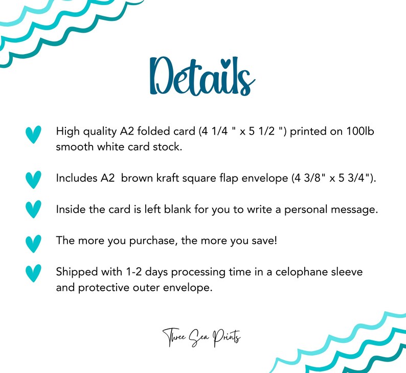May include: An A2 folded card with a heart design, printed on 100lb smooth white card stock. The card measures 10.8 cm by 14 cm and includes a brown kraft square flap envelope measuring 11.1 cm by 14.6 cm. The inside of the card is blank for writing a personal message.