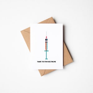 Obrigado por me injetar Dermatologista Cirurgião Plástico Cirurgião Facial Cosmético Cartão Botox Preenchimentos Dérmicos Engraçado Cartão de Agradecimento em Branco