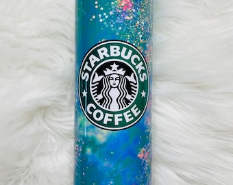 Starbucks Opal Geode Glitter / Unicorn / Easter / Rainbow / Sublimated Straight 20oz Tumbler / Sweetheart / Coffee Lover