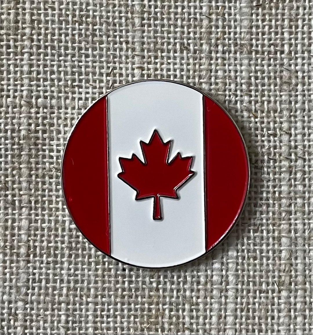 CANADIAN FLAG Golf Ball Marker & Hat Clip Etsy Canada