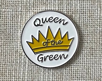 Ladies Magnetic “QUEEN of the GREEN” Golf Ball Marker & Hat Clip