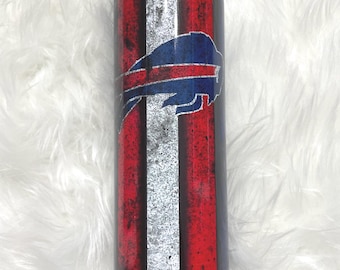 Sublimated Sports Tumbler / Football / Hockey / Basketball - All Teams / Grunge Tumbler