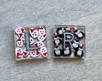 Christmas Santa Xray Markers with initials