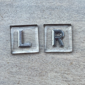 L&R Clear Acrylic Mounted X-ray Markers - Not Personalised
