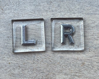 L&R Clear Acrylic Mounted X-ray Markers - Not Personalised