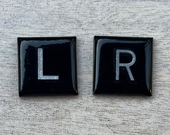 L&R Black Acrylic Mounted X-ray Markers - Not Personalised