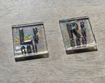 Clear Holographic Square Markers