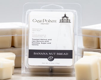 Banana Nut Bread Soy Wax Melt | Natural Scented Wax Melt | Wax Melt Gift | Beach Wax Melt | Wax Tart