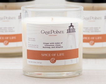 Spice of Life Soy Wax Candle | Container Candle | Natural Scented Candle | Candle Gift | Beach Candle