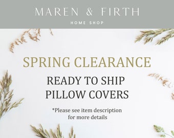 READY TO SHIP Clearance Pillow Covers