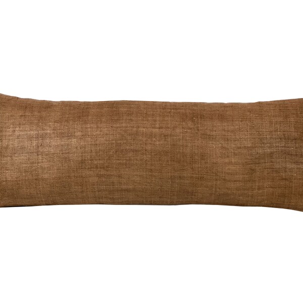 Brown Lumbar Pillow Etsy