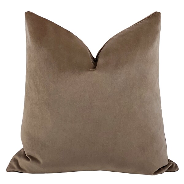 Brown Velvet Pillow Etsy