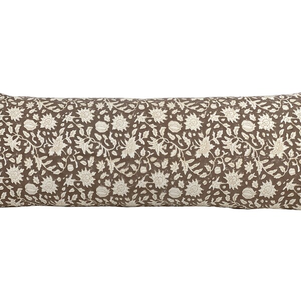 Brown Lumbar Pillow Etsy