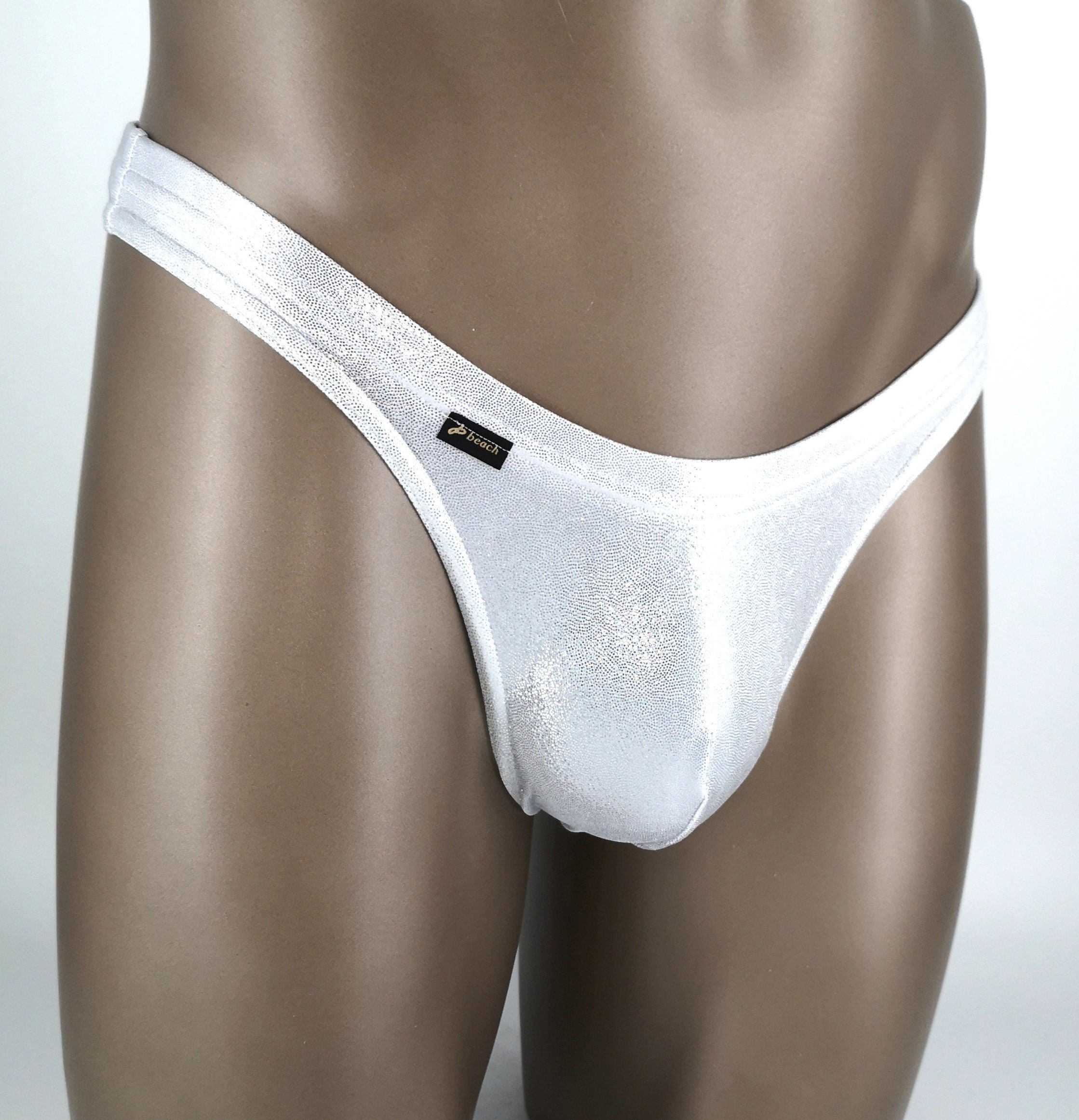 Slip de bain homme Rio Tanga effet mouillé - Vêtements de plage faits main par JP-Beach