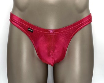 Männer Bikini Slip Rio Tanga Bodybuilding Posing Slip Badetanga von JP-beach Shiny Glanz Stoff XS - XXL  Handmade in Germany Tanga Badehose