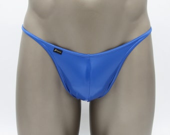 Men Swim Beach Bikini Lacquer Vinyl Mini Capri Puckerbutt Contour Seam Bathing Thong by JP-beach Handmade XS - XXL