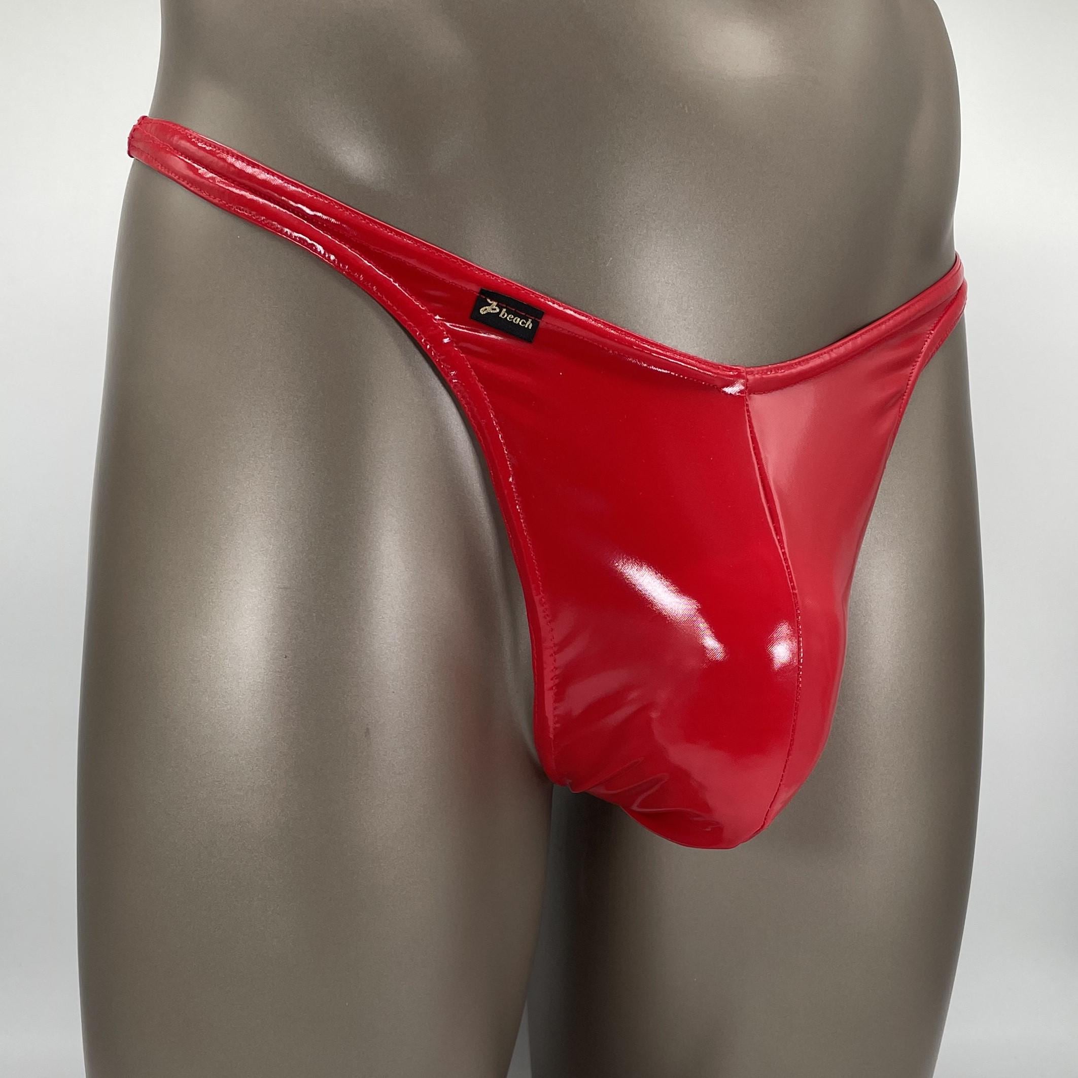 St Tires Men Latex Briefs Cosplay Underpants Seamless Underwear