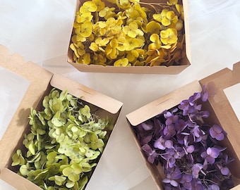 Dried and preserved Hydreangea craft box, dried flower confetti, diy resin jewellery, diy wedding, dried flower bulk