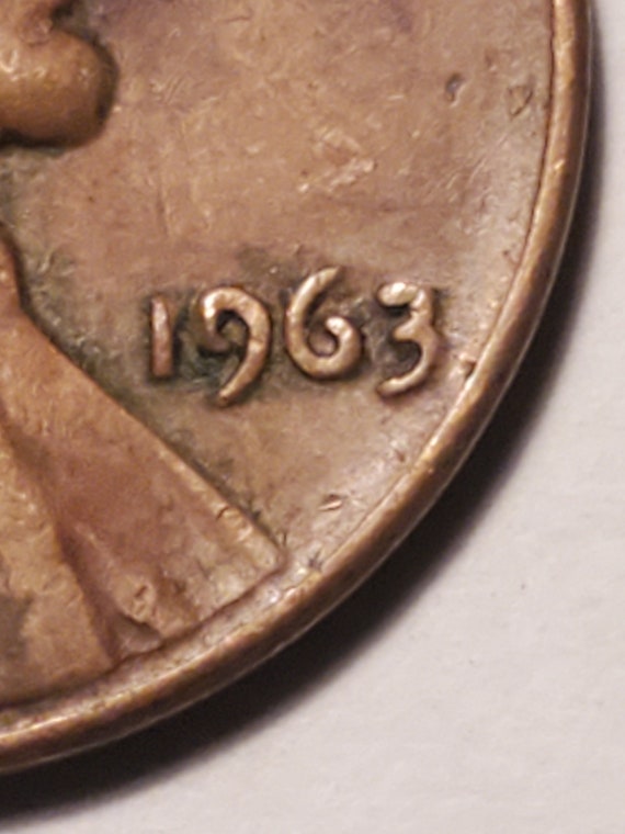 1963 Penny No Mint Mark Very Rare Coin With a LOT of Great Etsy UK