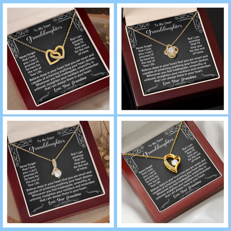 Personalized to My Granddaughter Necklace Gift From Etsy Canada