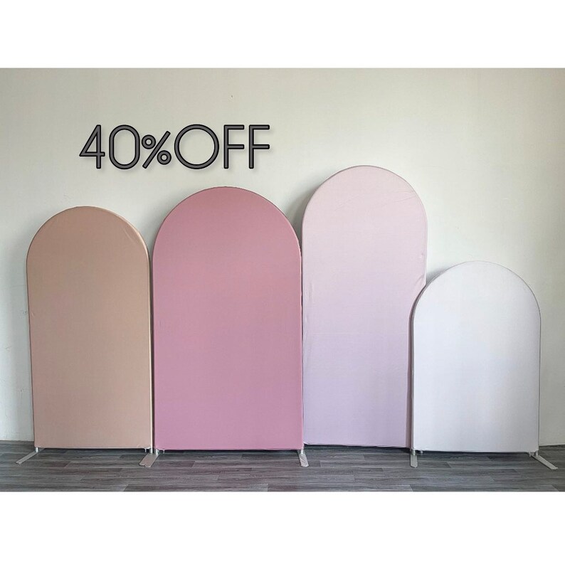 40 OFF 3pcs. Arched FABRIC BACKDROP Without Stand Frame High Etsy