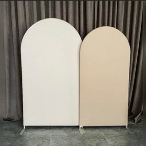 Up to 25% OFF - Arched stand frame + fabric backdrop Custom color. Wedding Arch, baby shower event design, backdrop props wall, event decor