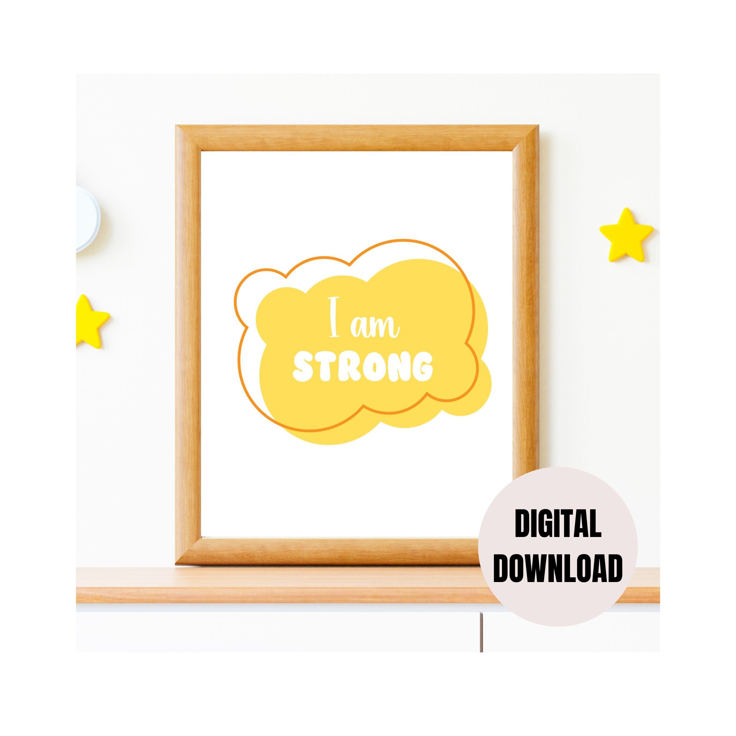 Positive Affirmation Wall Art for Kids Playroom Poster Decoration ...