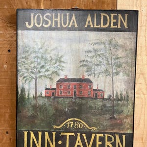 Joshua Alden Inn Tavern Sign - Etsy