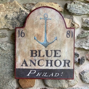 Blue Anchor Tavern Sign
