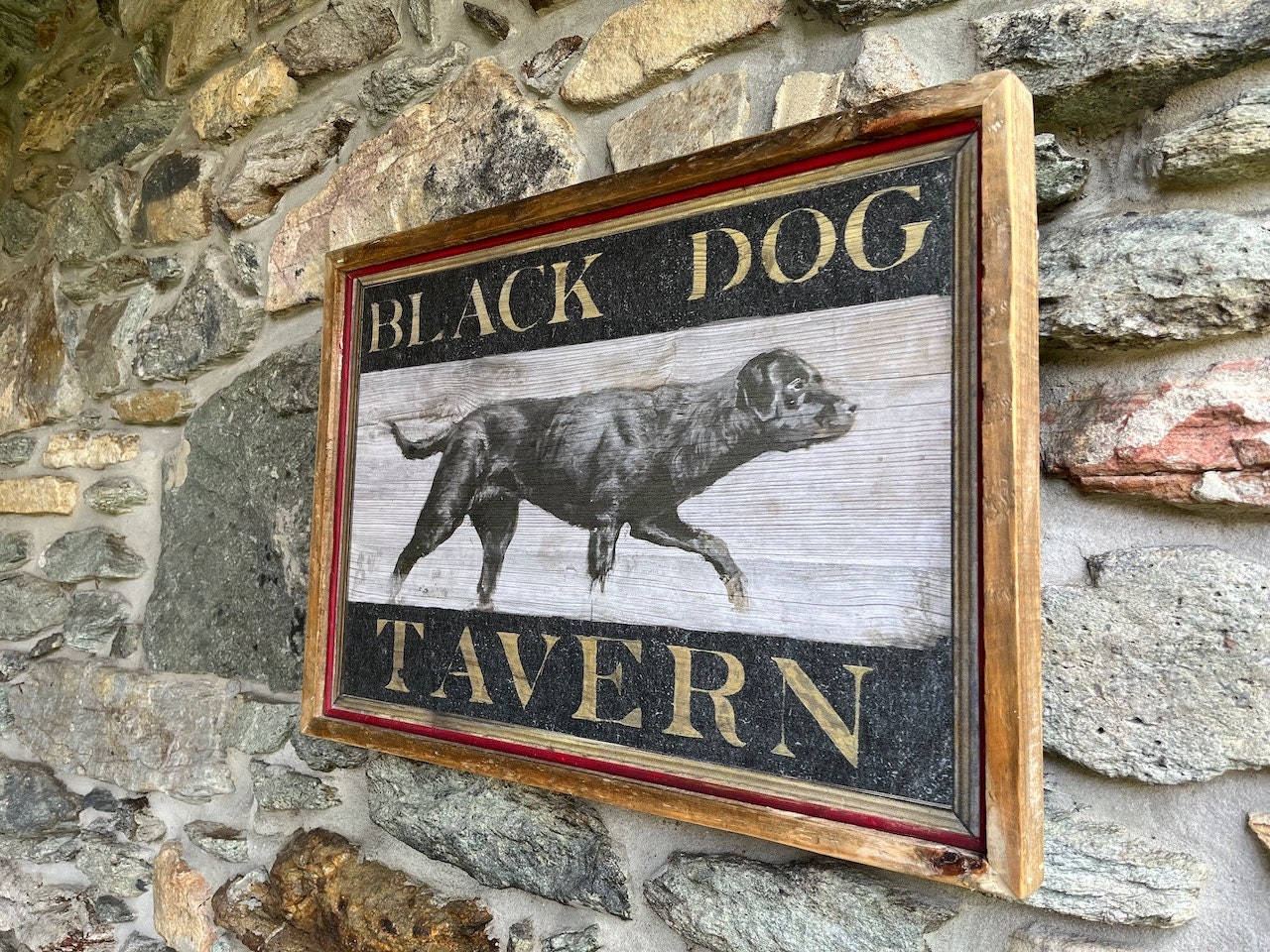 Black Dog Tavern Sign Etsy