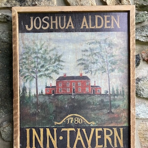 Joshua Alden Inn Tavern Sign