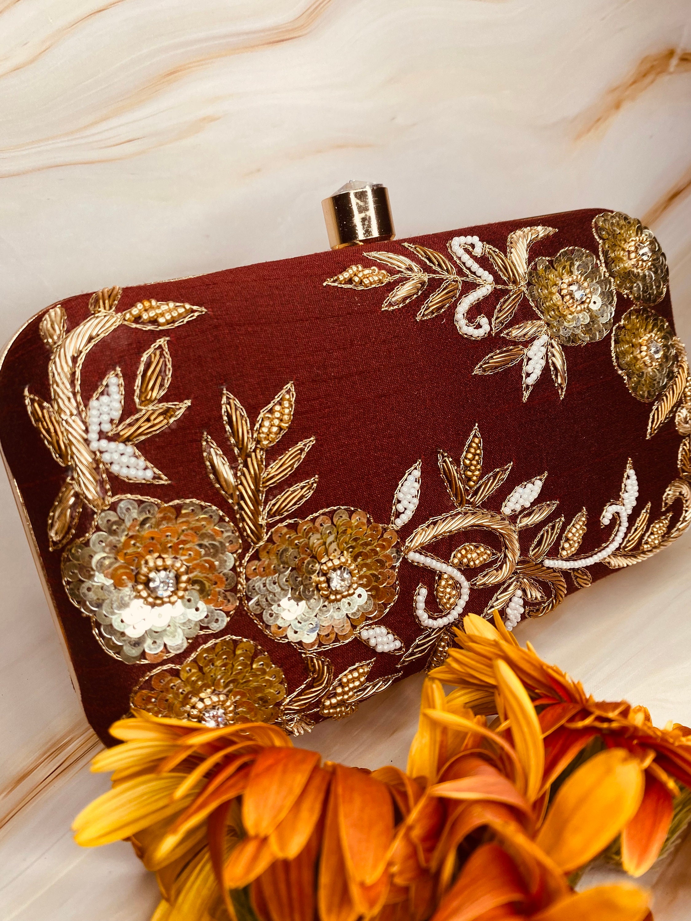 Bridal potli bag latest bridal purse/ bridal clutch/red clutch purse for  bride/ dulhan bag/dulhan gol bag