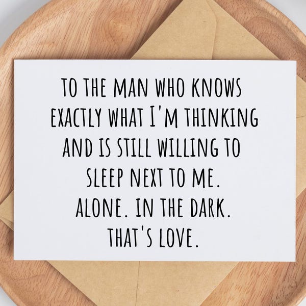 Funny Anniversary Card for Husband Gift Idea for Anniversary Card Boyfriend Love Card for Valentines Day Gift for Him Printable Large Print