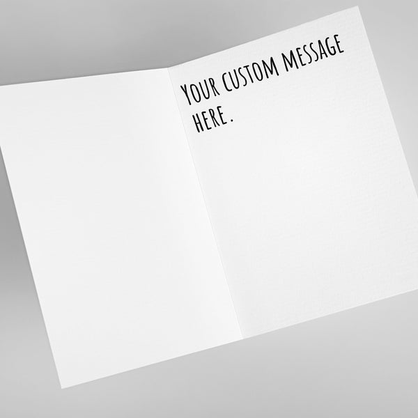 Personalized Message Custom Greeting Card Message Add On For Physical Card Purchase Add A Custom Message to Any Card