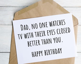 Funny Dad Birthday Card Getting Old Happy Birthday Dad Stepdad Gift for Him Husband Birthday Card from Son Card From Daughter Grandpa Papa