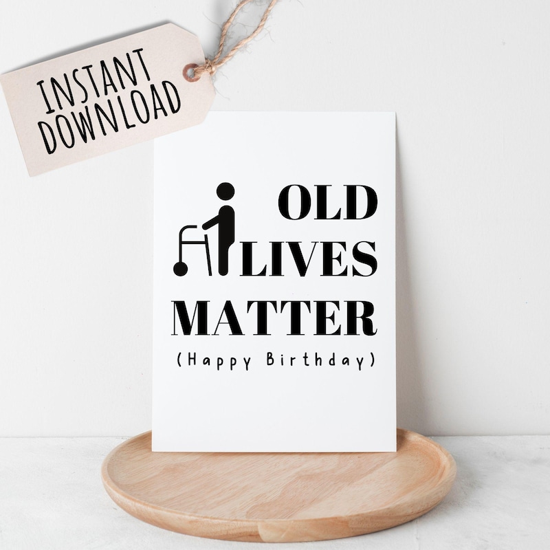 Funny Old Man Birthday Cards Etsy