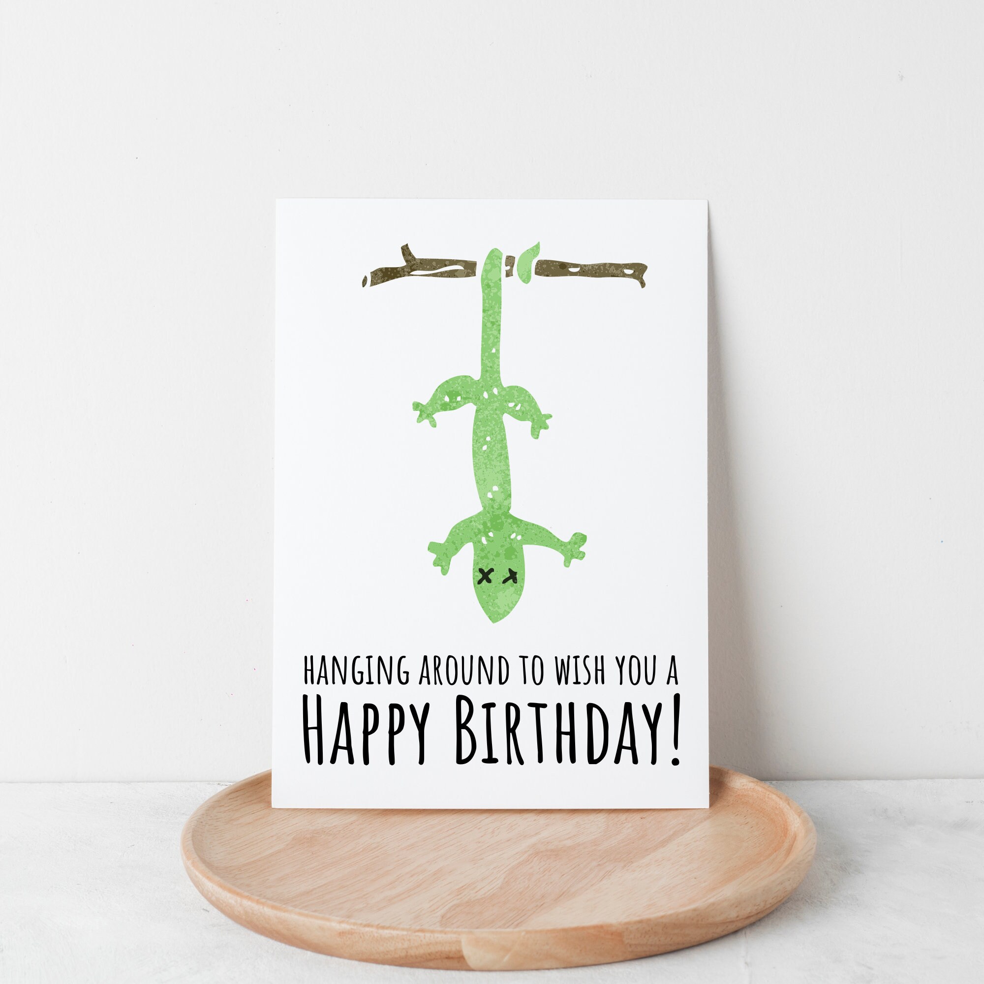 Birthday Card for Kids Birthday Lizard Card for Kids Birthday - Etsy