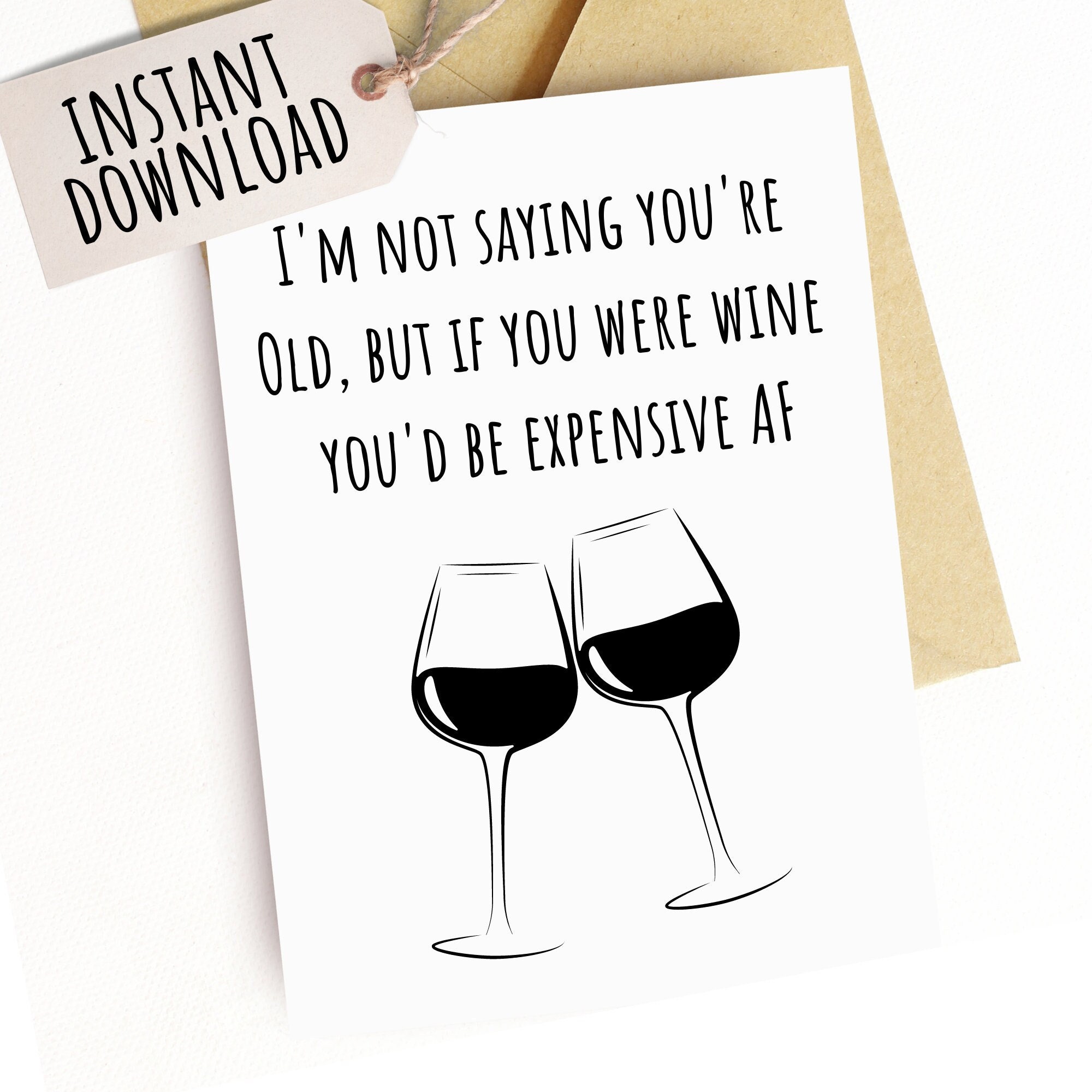 Printable Birthday Card for Her Funny Birthday Card for Women Card for ...