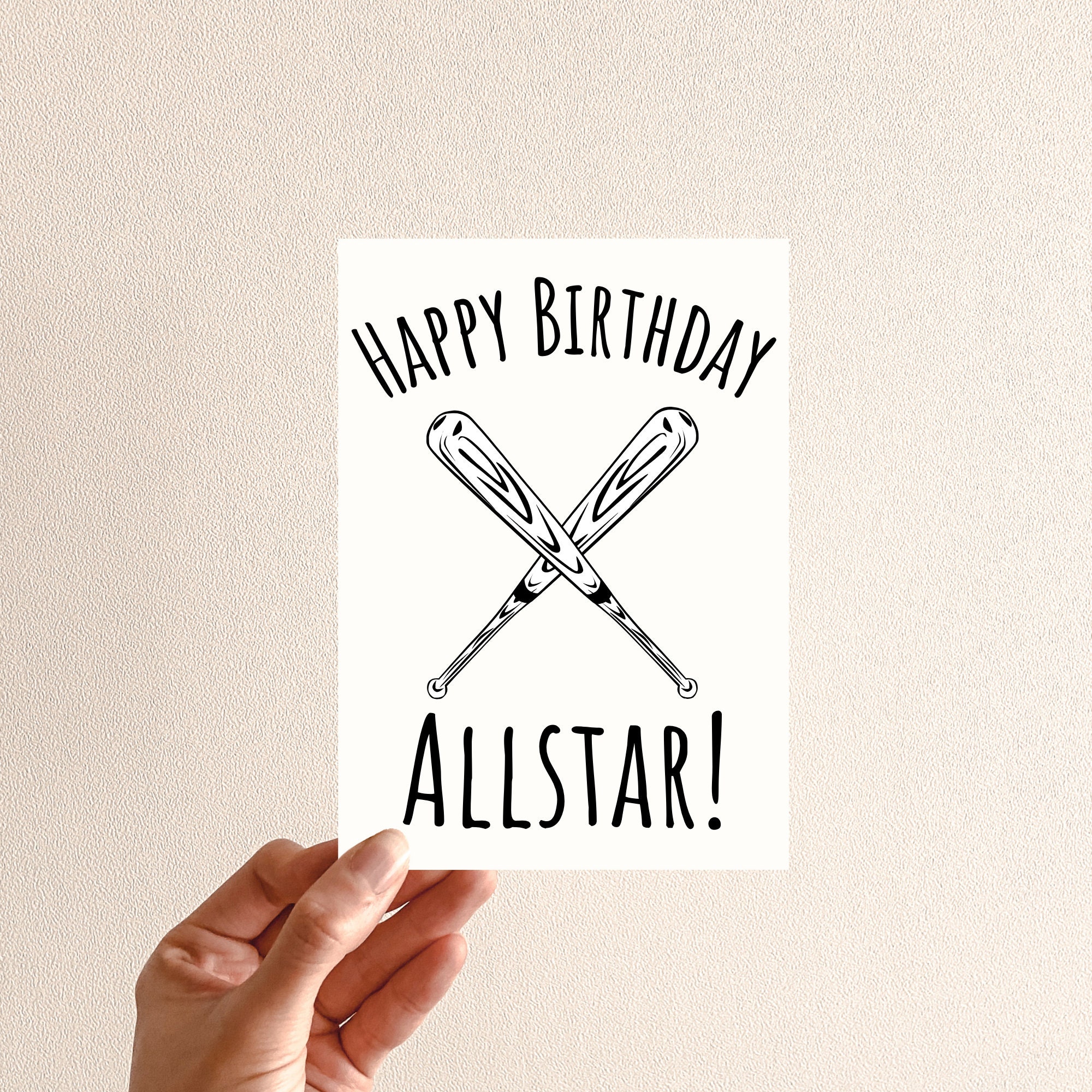 Printable Birthday Card for Baseball Player Birthday Card for Teen ...