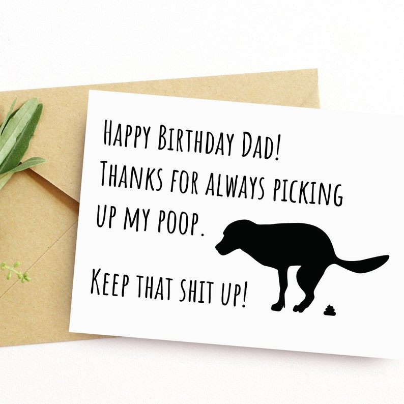 Dog Dad Funny birthday Card