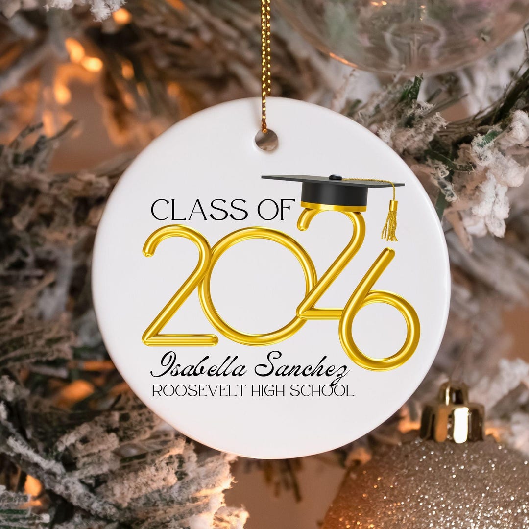 Custom High School Graduation Christmas Ornament Gift for Grad ...