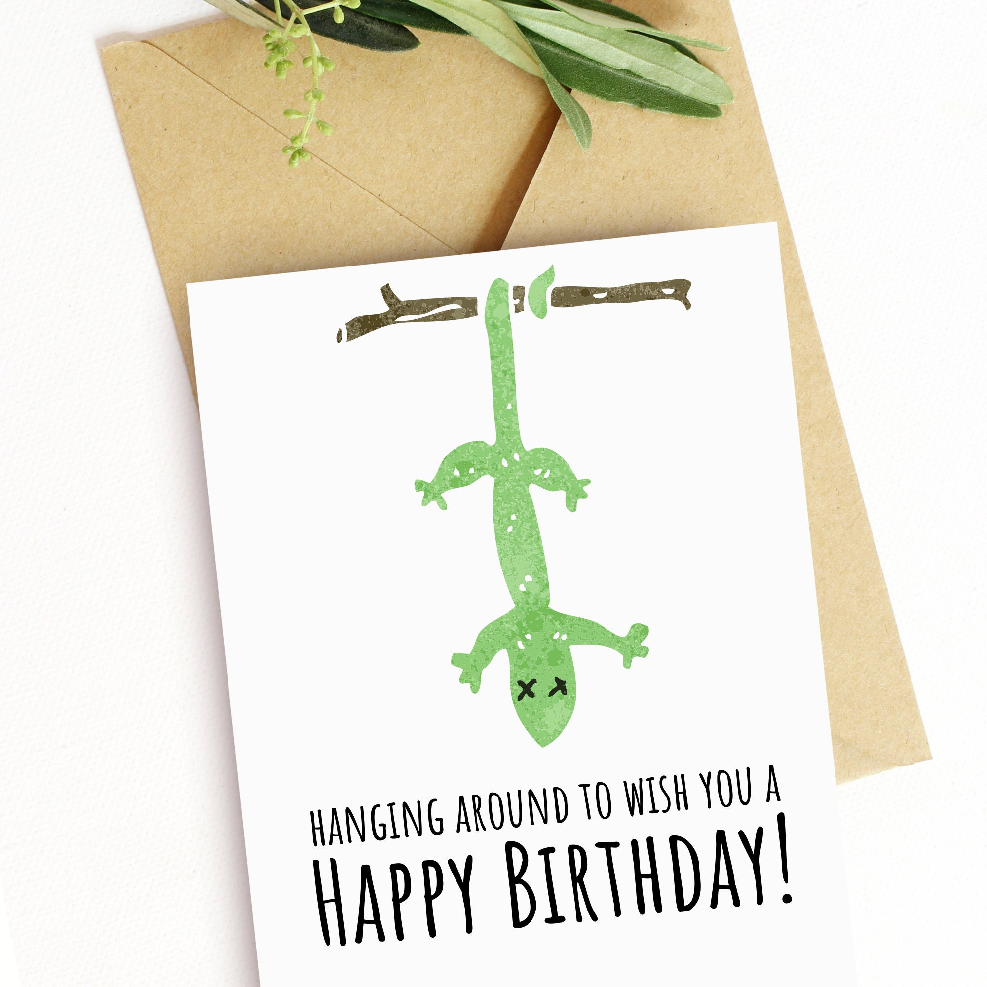 Birthday Card for Kids Birthday Lizard Card for Kids Birthday - Etsy