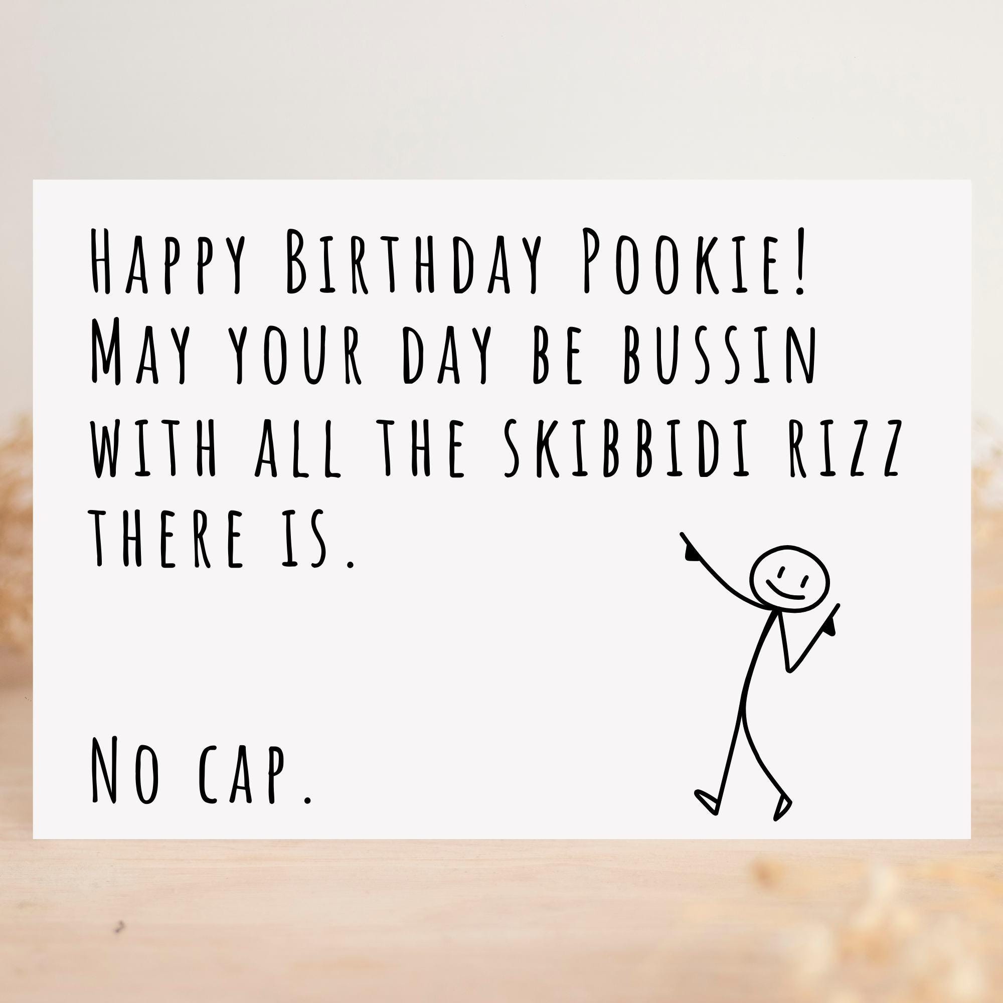 Birthday Card for Teen Slang Funny Card for Teenager Gift Idea for