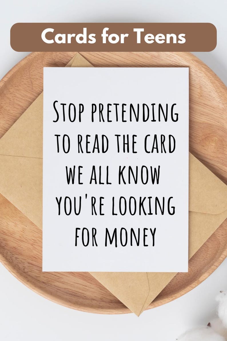 Gift Idea for Him Card for Son