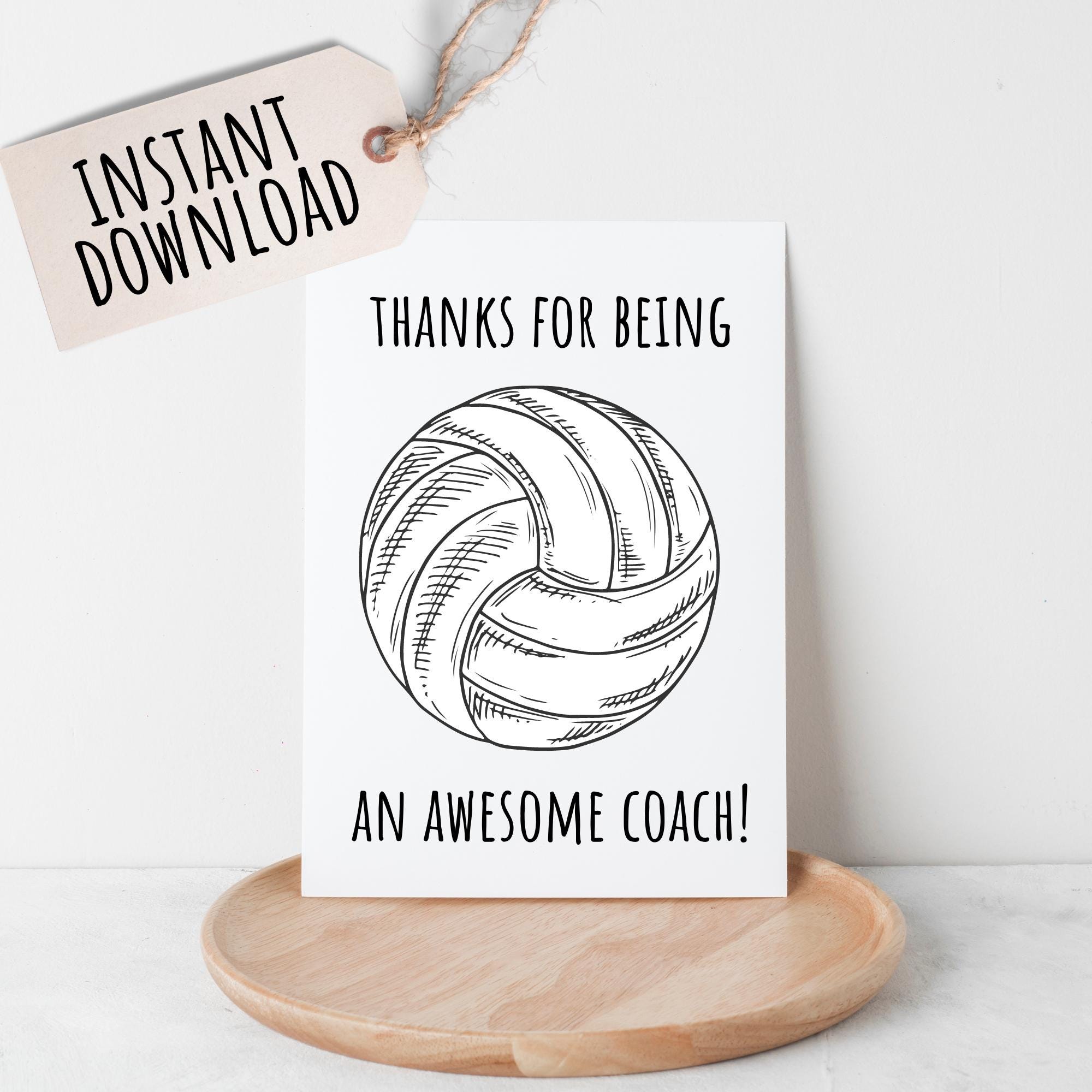 printable-volleyball-thank-you-card-for-coach-from-player-high-school-volleyball-team-end-of-season-card-assistant-coach-gift-idea-for-her-etsy for Thank You Cards For Coaches Printable Free Printable Volleyball Thank You Card for Coach From Player High School Volleyball Team End of Season Card Assistant Coach Gift Idea for Her - Etsy for Thank You Cards For Coaches Printable Free