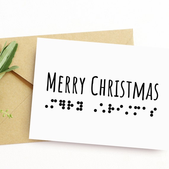 Merry christmas in braille Clearance