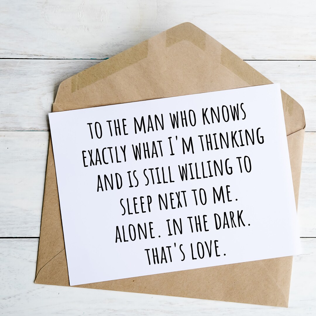 Funny Anniversary Card for Husband Anniversary Card for Boyfriend Love ...